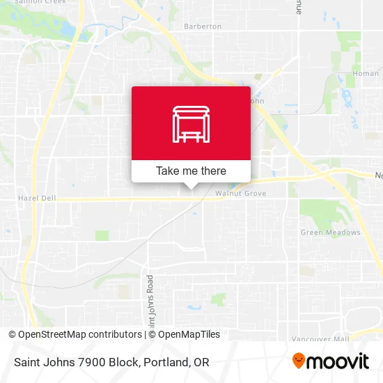Saint Johns 7900 Block map
