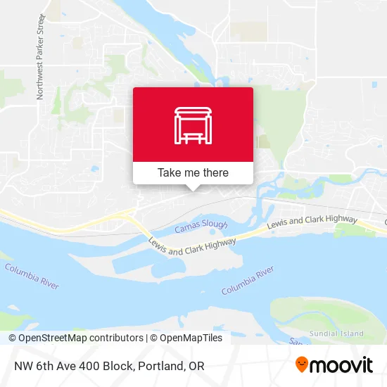 Mapa de NW 6th Ave 400 Block