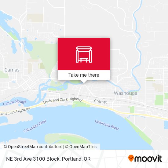 NE 3rd Ave 3100 Block map