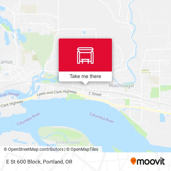 E St 600 Block map