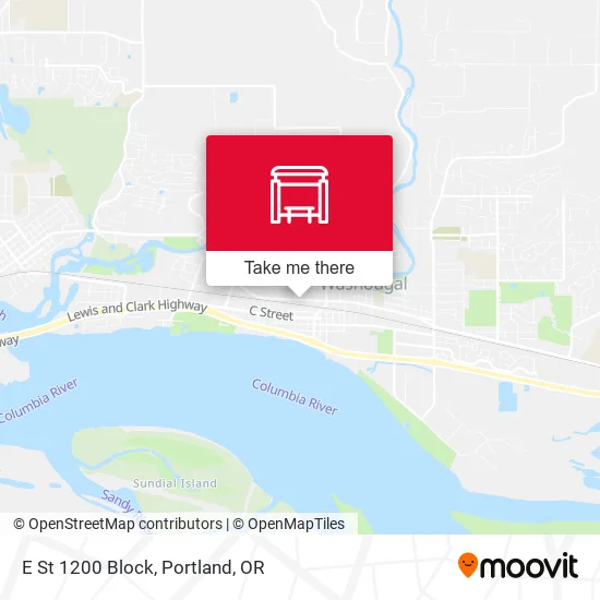 E St 1200 Block map