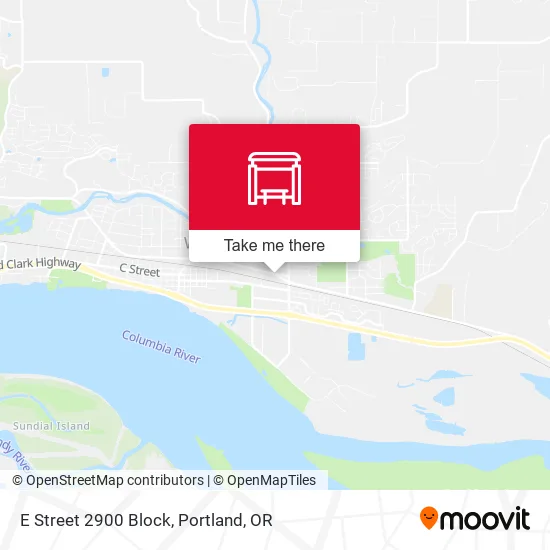 E Street 2900 Block map