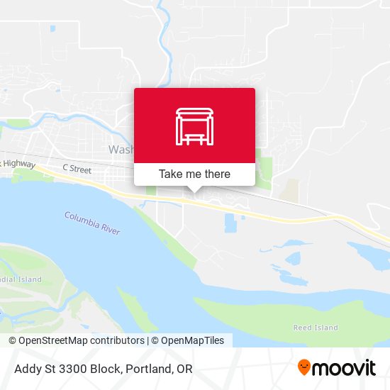 Addy St 3300 Block map