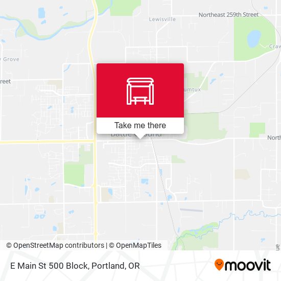 E Main St 500 Block map