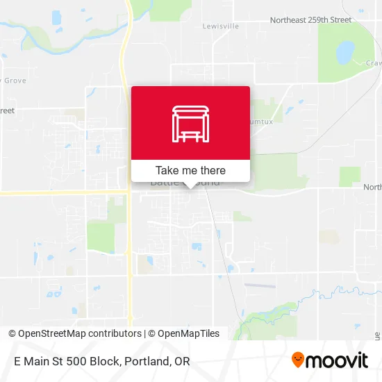 E Main St 500 Block map