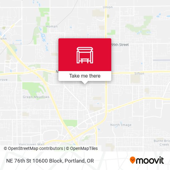 Mapa de NE 76th St 10600 Block