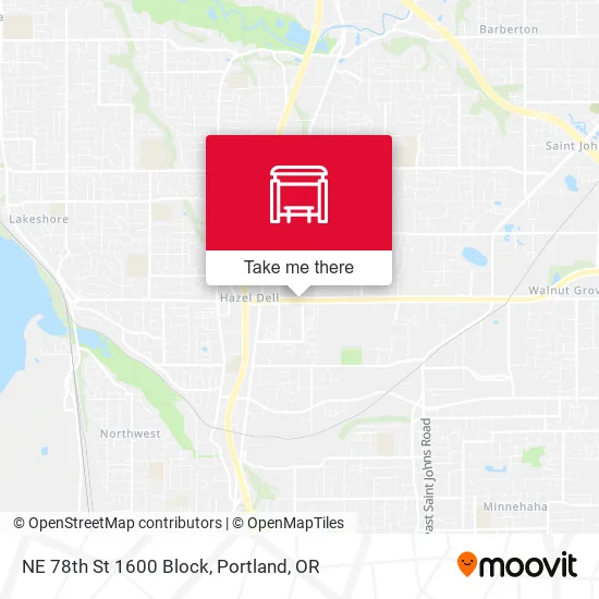 NE 78th St 1600 Block map