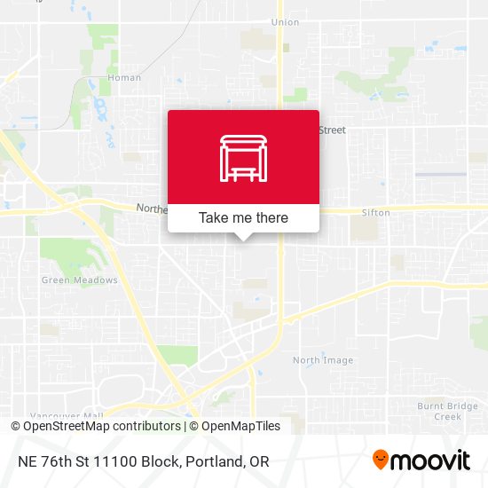 Mapa de NE 76th St 11100 Block