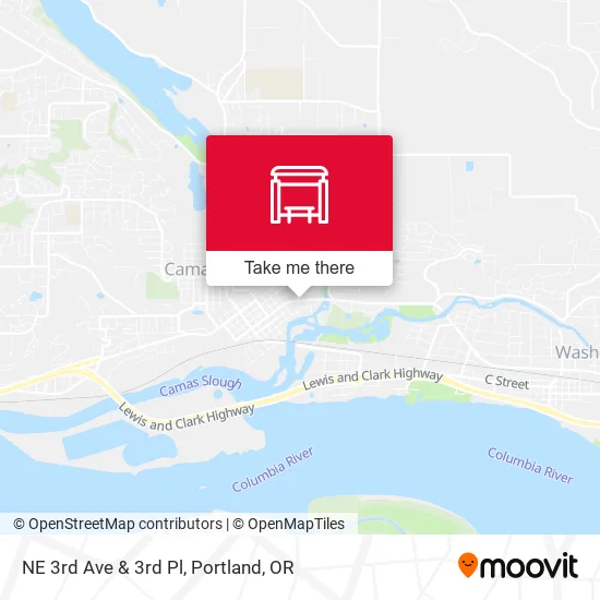 NE 3rd Ave & 3rd Pl map