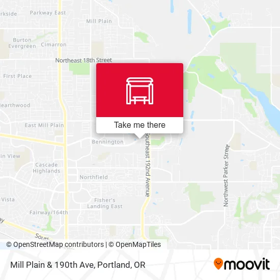 Mapa de Mill Plain & 190th Ave
