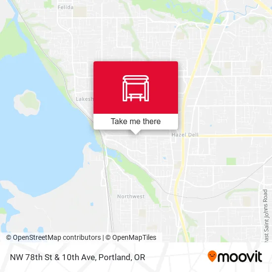 NW 78th St & 10th Ave map