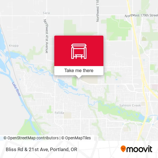 Bliss Rd & 21st Ave map