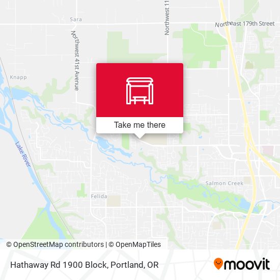 Hathaway Rd 1900 Block map