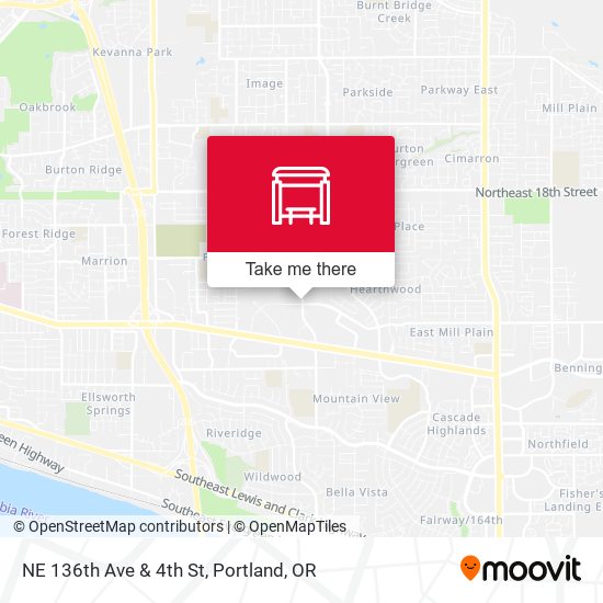 Mapa de NE 136th Ave & 4th St