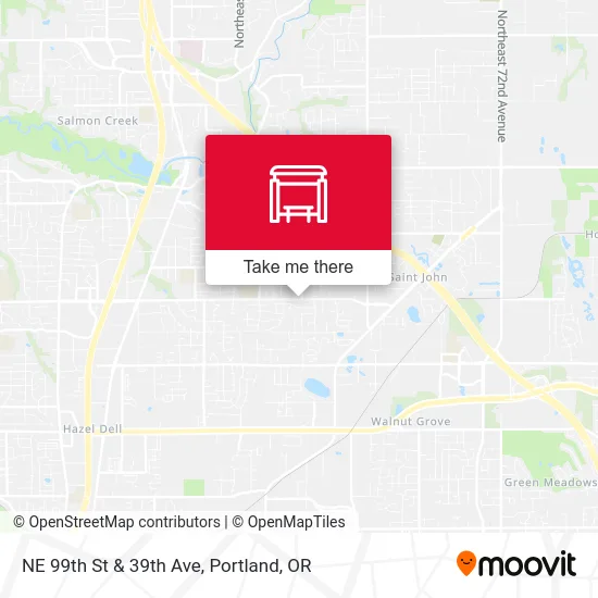 NE 99th St & 39th Ave map