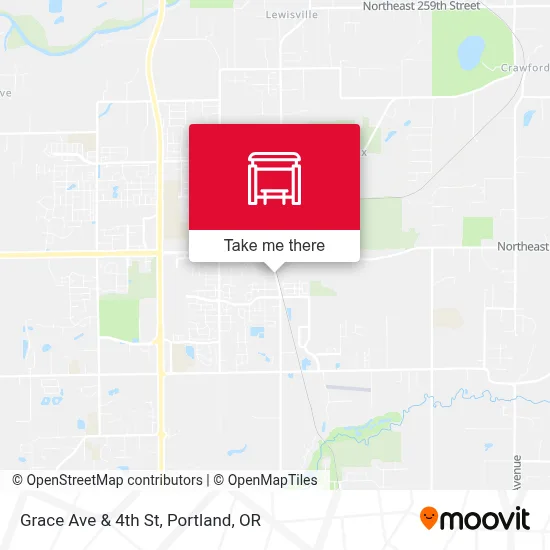 Grace Ave & 4th St map