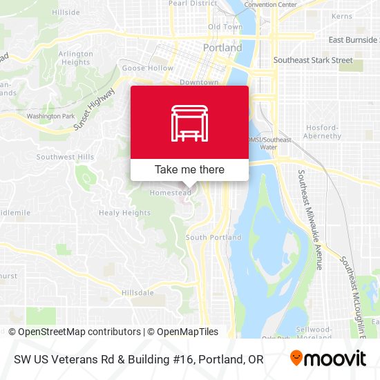 Mapa de SW US Veterans Rd & Building #16