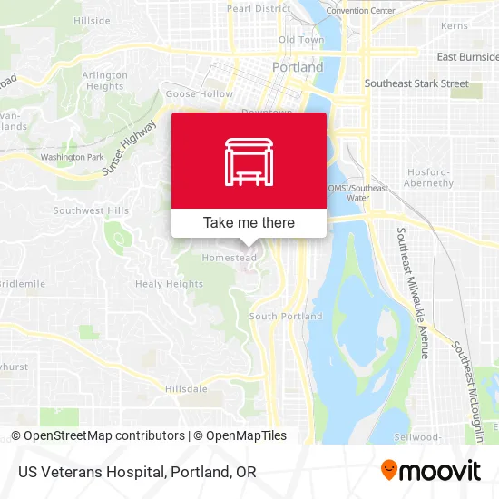 Mapa de US Veterans Hospital
