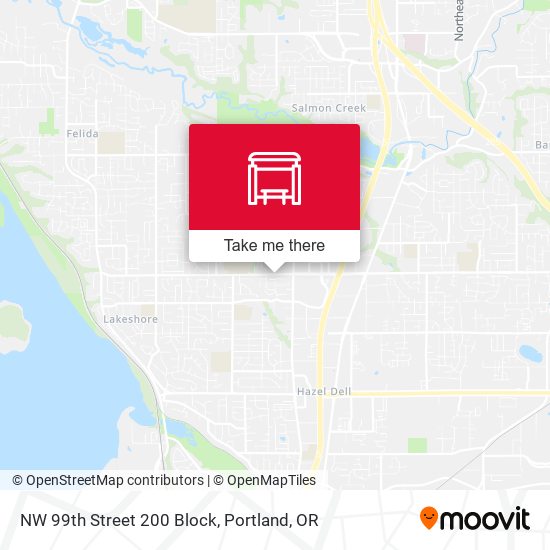 NW 99th Street 200 Block map