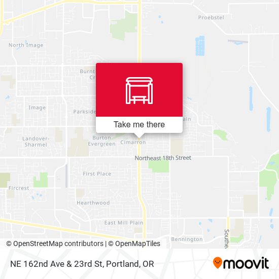 NE 162nd Ave & 23rd St map