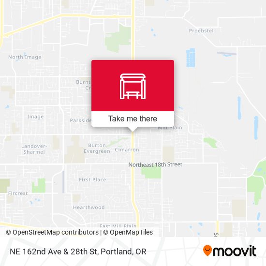NE 162nd Ave & 28th St map