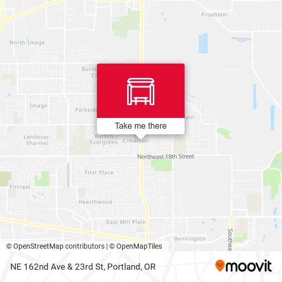 NE 162nd Ave & 23rd St map