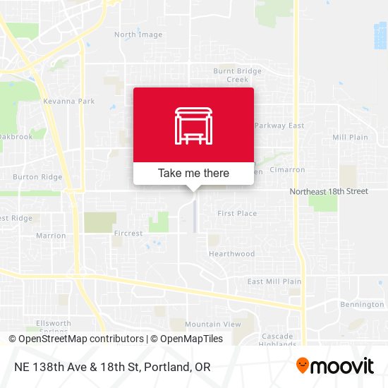 NE 138th Ave & 18th St map
