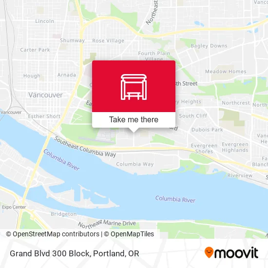 Grand Blvd 300 Block map