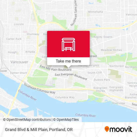 Grand Blvd & Mill Plain map