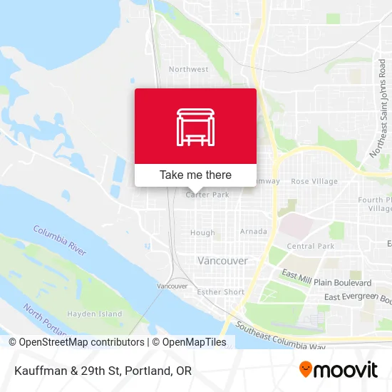 Kauffman & 29th St map