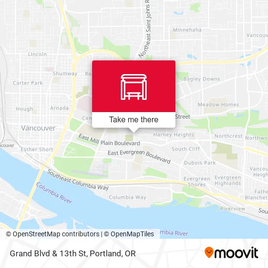 Grand Blvd & 13th St map