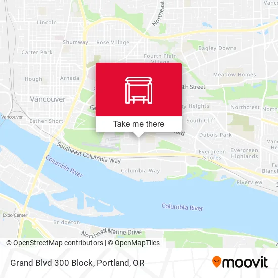 Grand Blvd 300 Block map