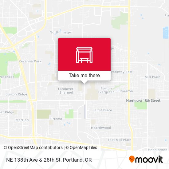 NE 138th Ave & 28th St map
