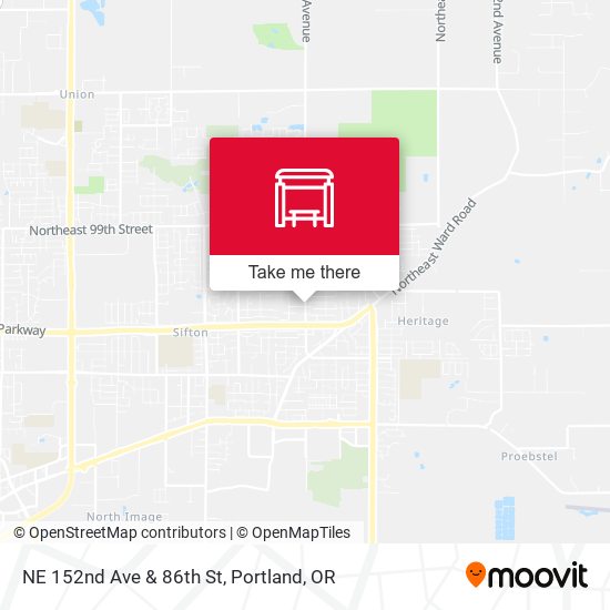 Mapa de NE 152nd Ave & 86th St