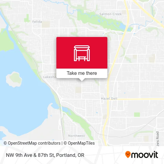 NW 9th Ave & 87th St map