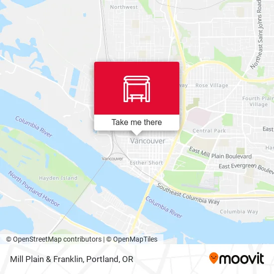 Mill Plain & Franklin map