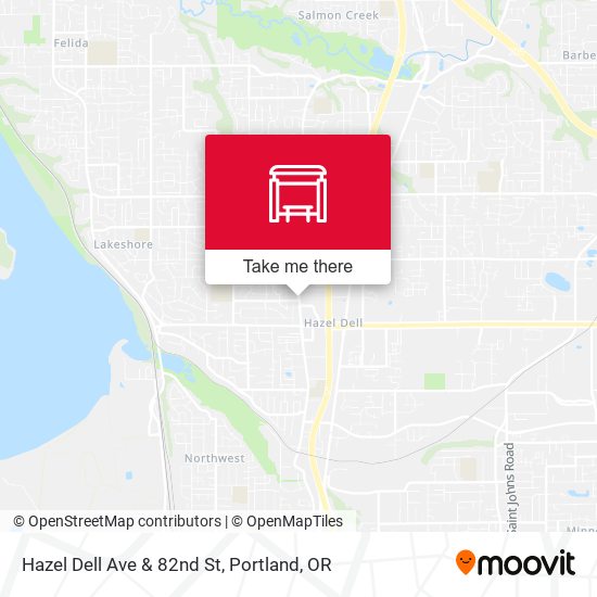 Hazel Dell Ave & 82nd St map