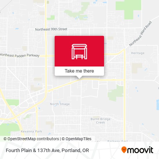Fourth Plain & 137th Ave map