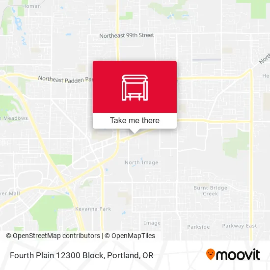 Fourth Plain 12300 Block map
