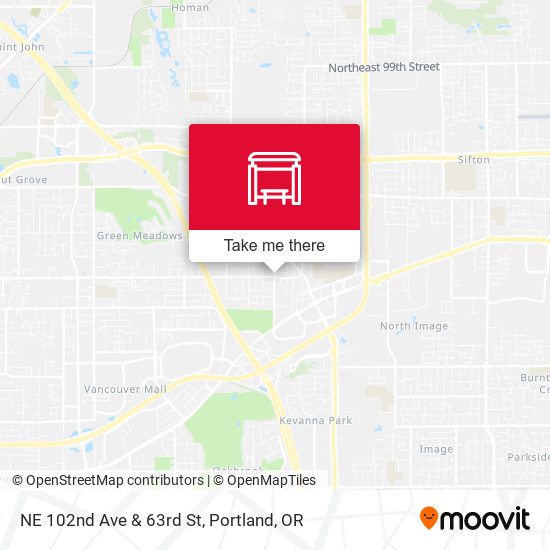 Mapa de NE 102nd Ave & 63rd St