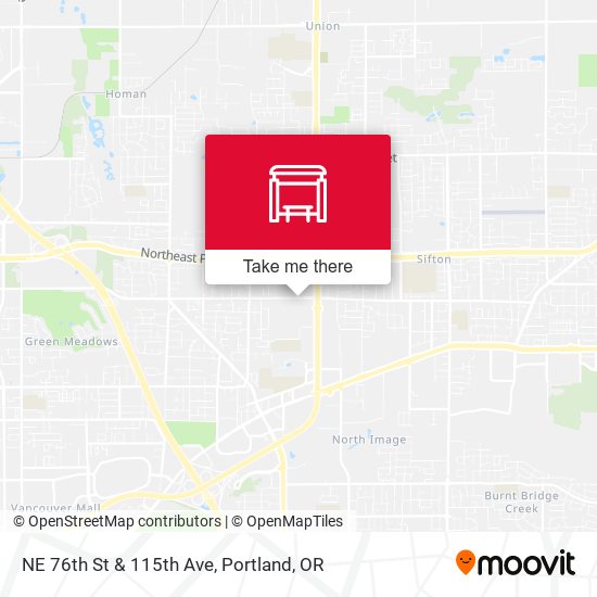 NE 76th St & 115th Ave map