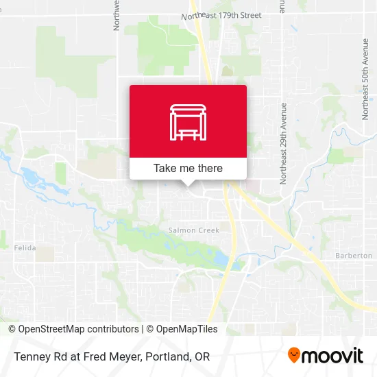 Tenney Rd at Fred Meyer map