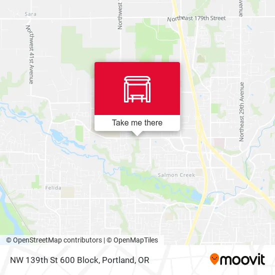 NW 139th St 600 Block map