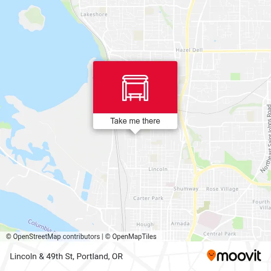 Lincoln & 49th St map