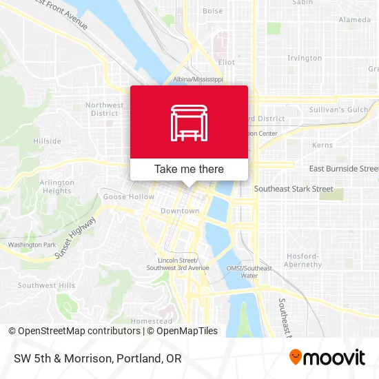 Mapa de SW 5th & Morrison