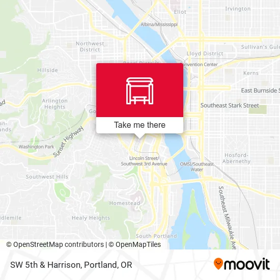 Mapa de SW 5th & Harrison