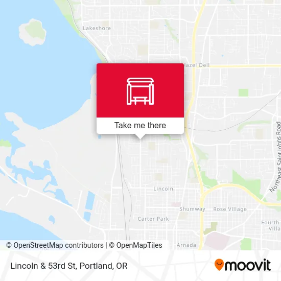 Lincoln & 53rd St map