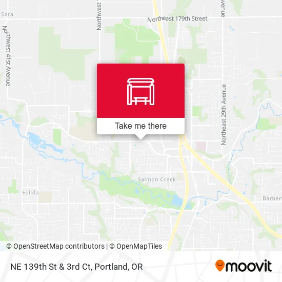 NE 139th St & 3rd Ct map