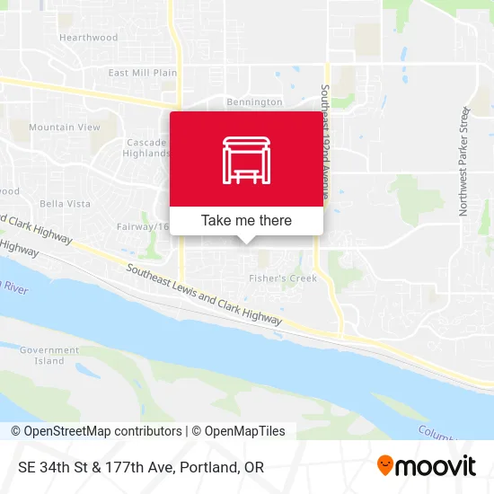 SE 34th St & 177th Ave map