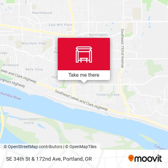SE 34th St & 172nd Ave map